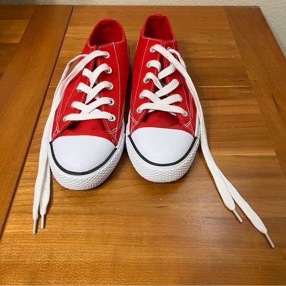 AIRWALK shoes women’s men’s size 9 red sneakers tennis shoes red unisex shoes - Picture 2 of 13